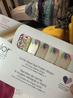Color Street Make a Splash Rain & Paisley Nail Polish Strips